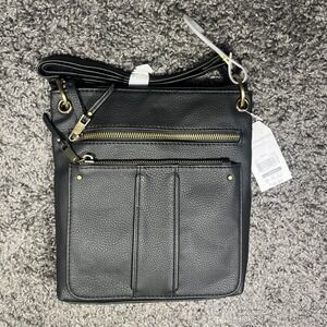 Crossbody Black Bag‎ Purse Faux Leather